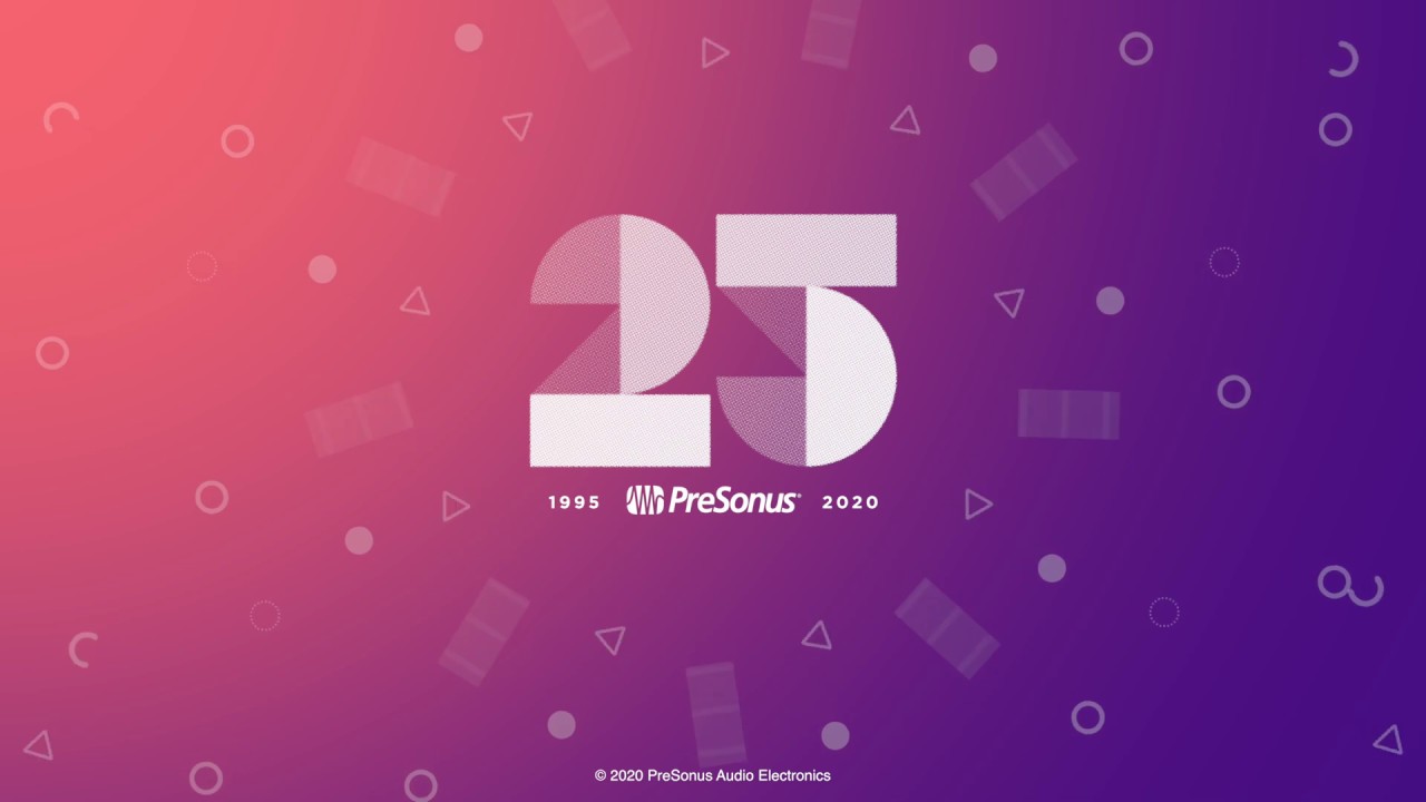 25 лет качества вместе с PreSonus!