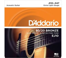 Купить D'addario EJ-10 Струны для акустической гитары (10-47)