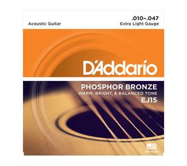 Купить D'addario EJ-15 Струны для акустической гитары (10-47)