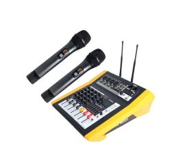 Купить Biema LA-4 UHF Микшерный пульт активный с двумя радиомикрофонами