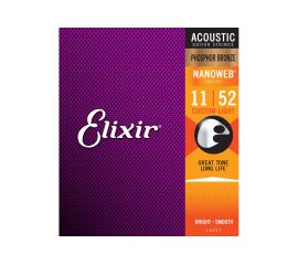 Купить Elixir 16027 Струны для акустической гитары (11-52)