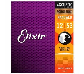 Купить Elixir 16052 Струны для акустической гитары (12-53)