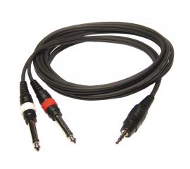 Купить Hilec CL31/3 Кабель stereo mini jack*2mono jack-3m