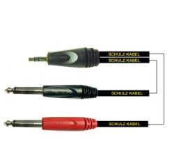 Купить Schulz Kabel MS3 Кабель stereo mini jack*2mono jack-3m