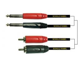 Купить Schulz Kabel RCA15 Кабель с разъемами 2*mono jack-2*RCA 1.8m