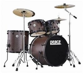 Купить Peace ADONIS DP-210BK-22 Antique Brown Барабанная установка в комплекте cо стойками