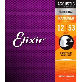 Купить Elixir 11052 Струны для акустической гитары (12-53)