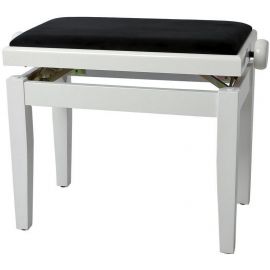 Купить Gewa 130030 Банкетка для фортепиано White gloss / black seat Deluxe