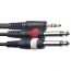 Купить Stagg SYC2/MPSB2P Кабель mini stereo jack 3.5 x-2 mono jack 6.3  2 m