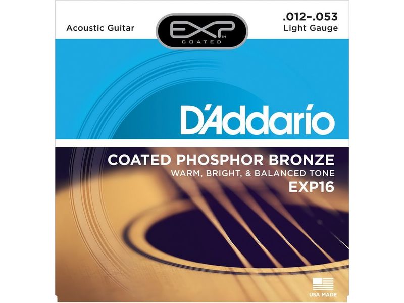 Купить D'addario EXP-16 Струны для акустической гитары (12-53)