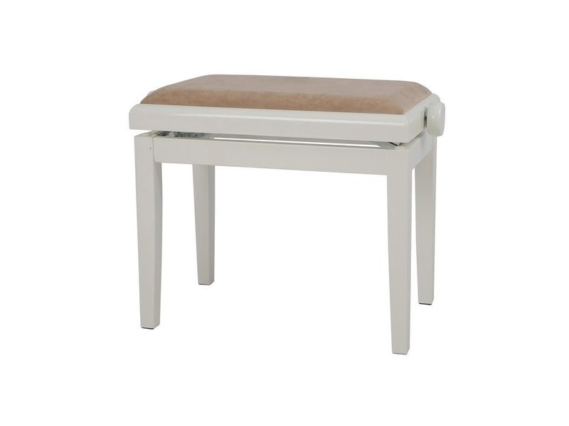 Купить Gewa 130050 Банкетка для фортепиано Ivory high gloss / beage seat