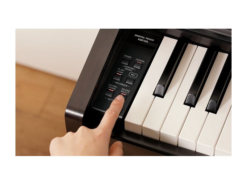 Купить Kawai KDP-120 Premium Satin White Цифровое пианино (банкетка в комплекте)