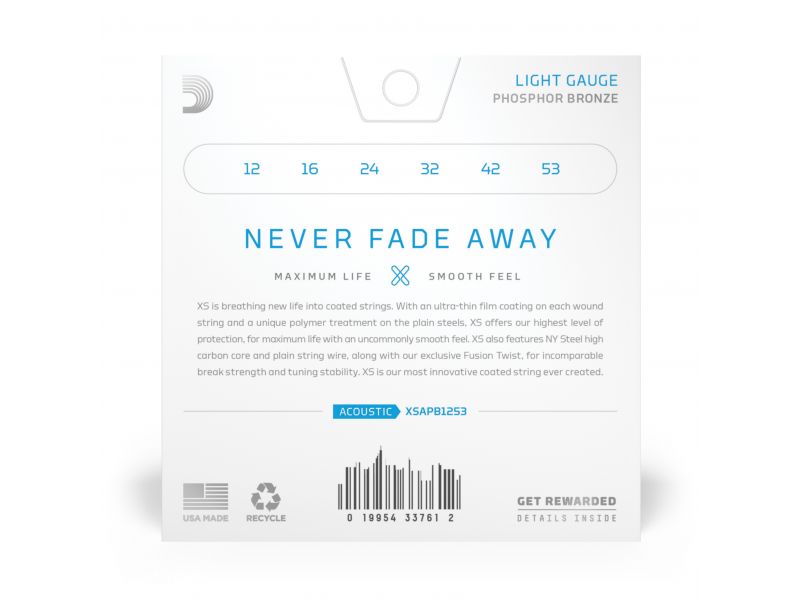 Купить D'addario XSAPB1253 Струны для акустической гитары (12-53)