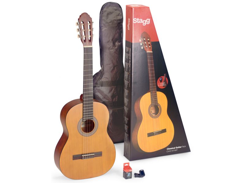 Купить Stagg C440M NAT PACK Гитара классическая в комплекте с чехлом