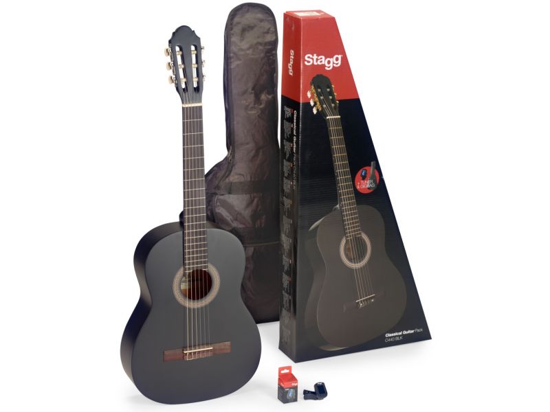 Купить Stagg C440M BLK PACK Гитара классическая в комплекте с чехлом