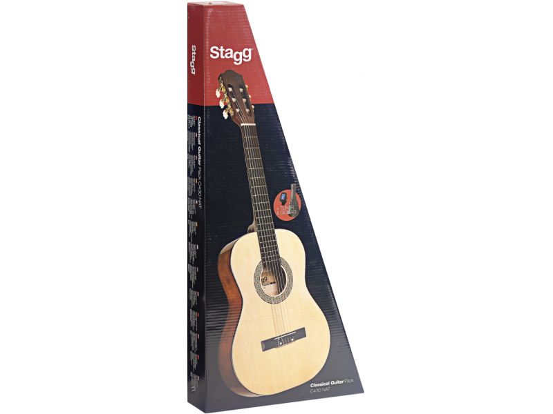 Купить Stagg C430M NAT PACK Гитара классическая 3/4 в комплекте с чехлом