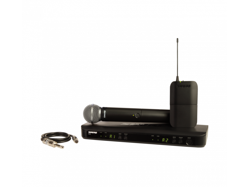Купить Shure BLX1288E/SM58 Радиосистема двухканальная с поясным передатчиком BLX1 и ручным передатчиком SM58