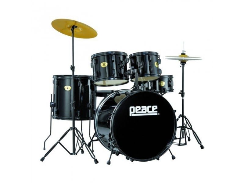 Купить Peace PRODIGY DP-109BK-22 Black (10,12,14,16,22) Барабанная установка в комплекте cо стойками
