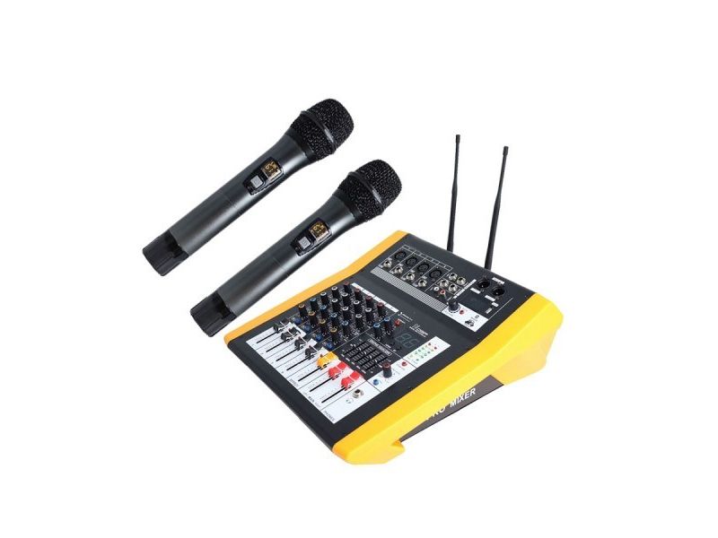 Купить Biema LA-4 UHF Микшерный пульт активный с двумя радиомикрофонами