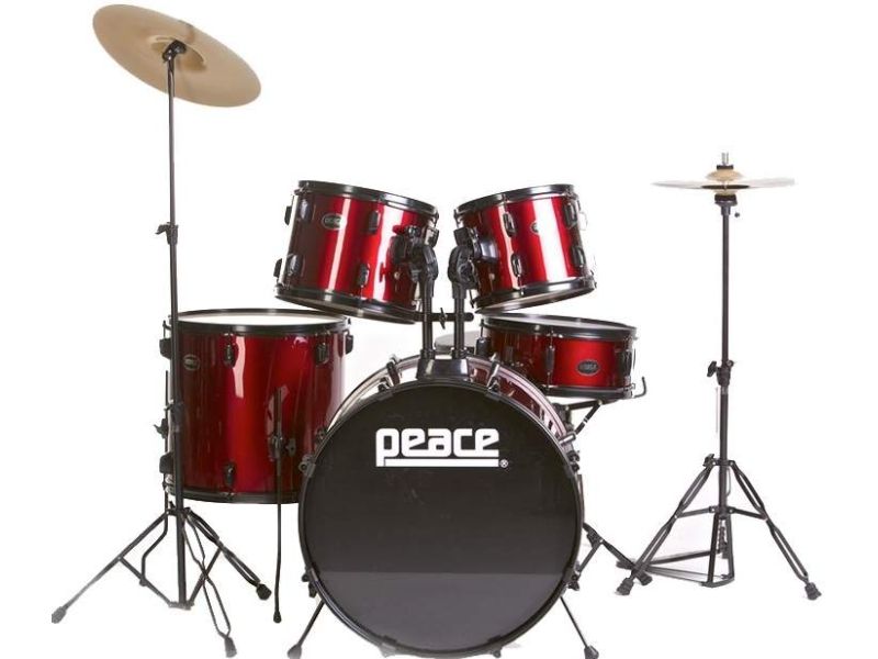 Купить Peace PRODIGY DP-109BK-22 Wine Red (10,12,14,16,22) Барабанная установка в комплекте cо стойками