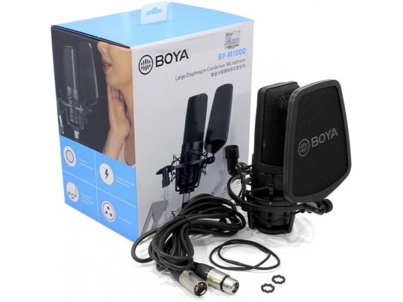 Купить BOYA BY-M1000 Студийный микрофон с большой диафрагмой