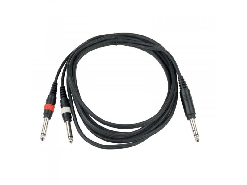 Купить Hilec CL36/3 Кабель stereo jack*2mono jack-3m
