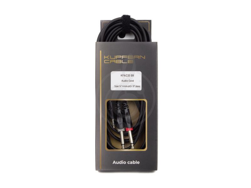 Купить KUPFERN KFAC205M Кабель mini stereo jack*2mono jack-5 m