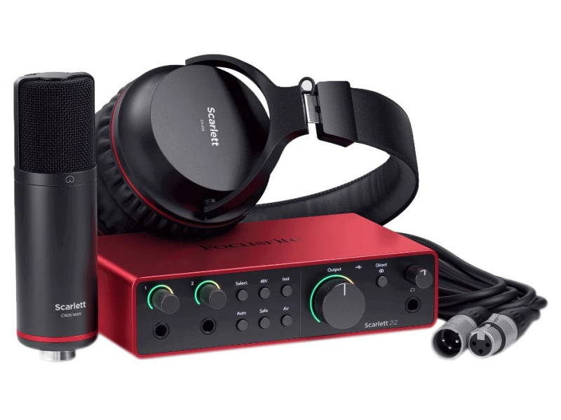 Купить Focusrite Scarlett 2i2 Studio 4th gen Звуковая карта в комплекте с микрофоном и наушниками