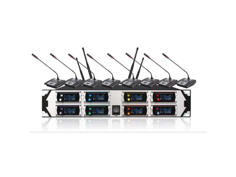 Купить PS-SOUND WRM-CFM8400A Комплект беспроводных конференц-микрофонов из 8 штук