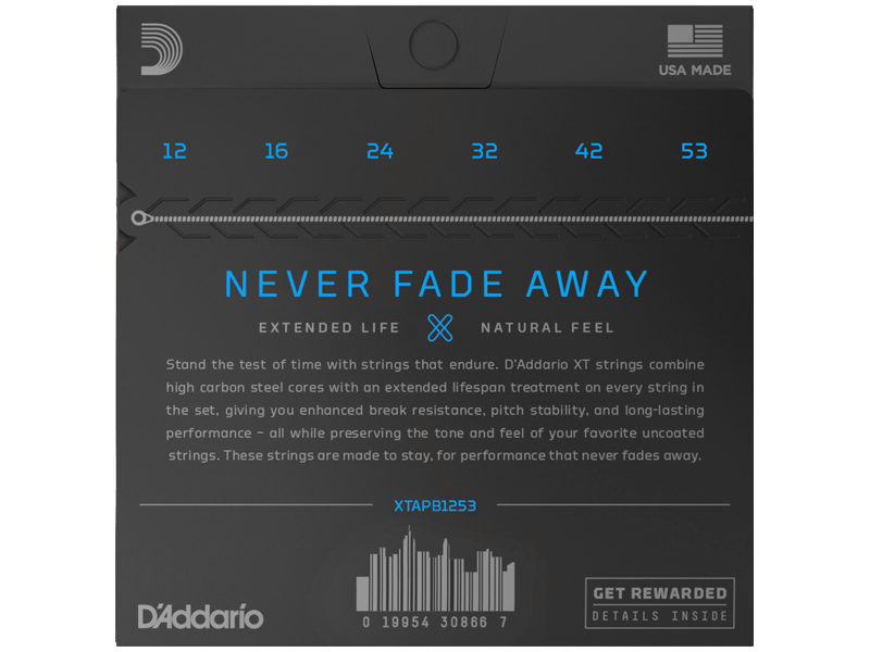 Купить D'addario XTAPB1253 Струны для акустической гитары (12-53)