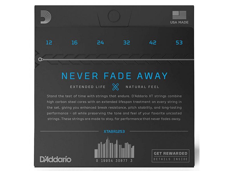Купить D'addario XTABR1253 Струны для акустической гитары (12-53)