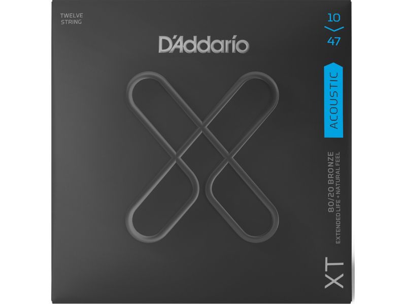 Купить D'addario XTABR1047-12 Струны для акустической 12-ти стр. гитары