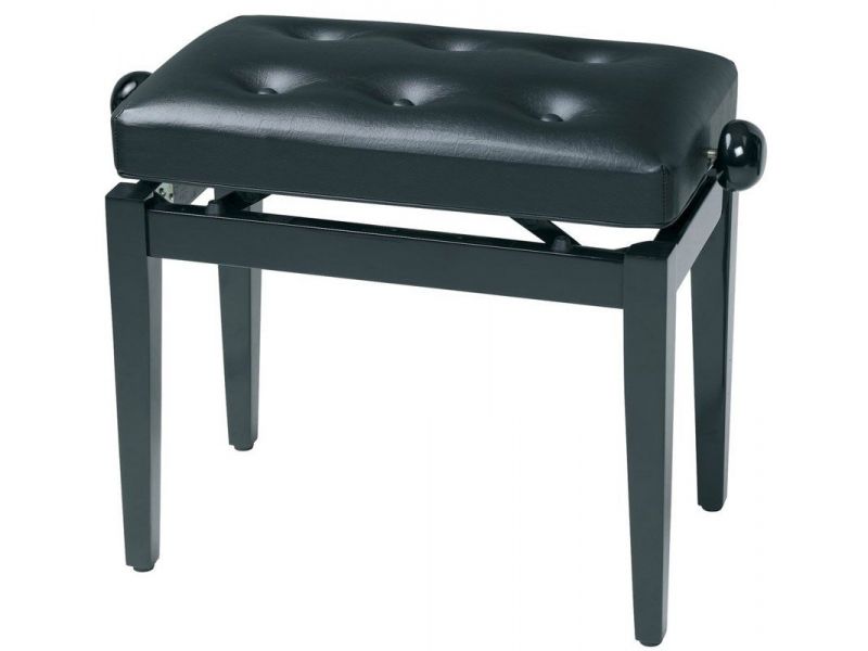 Купить Gewa 130300 Банкетка для фортепиано Black highgloss / кожа Delux