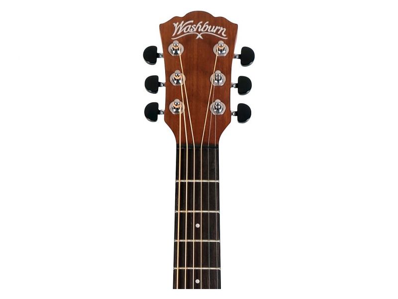 Купить Washburn AGM5BMK Гитара акустическая Apprentice Mini GA Black Matte