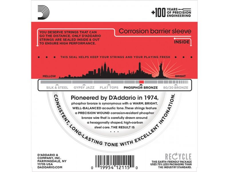 Купить D'addario EJ-17 Струны для акустической гитары (13-56)