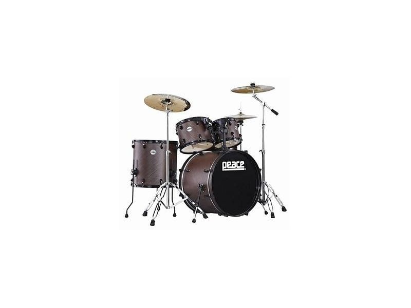 Купить Peace ADONIS DP-210BK-22 Antique Brown Барабанная установка в комплекте cо стойками