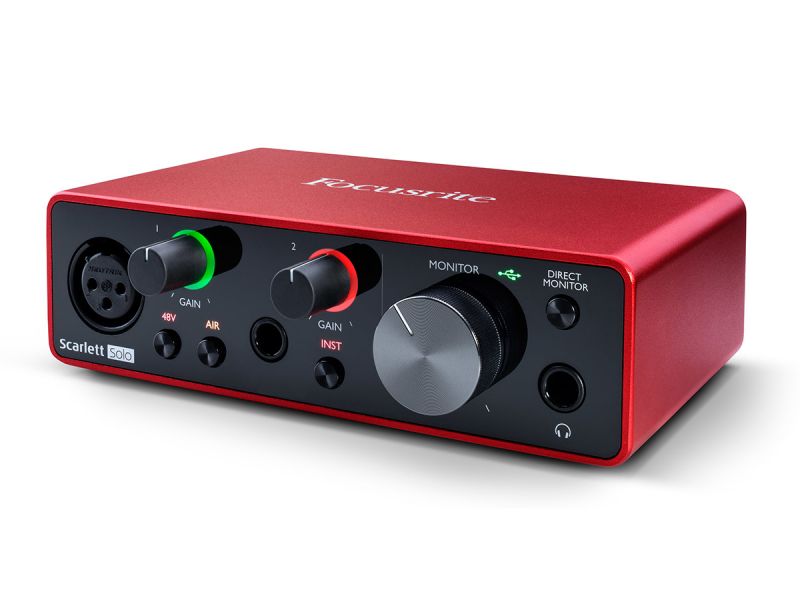 Купить Focusrite Scarlett Solo Studio 3rd gen аудиоинтерфейс USB в комплекте