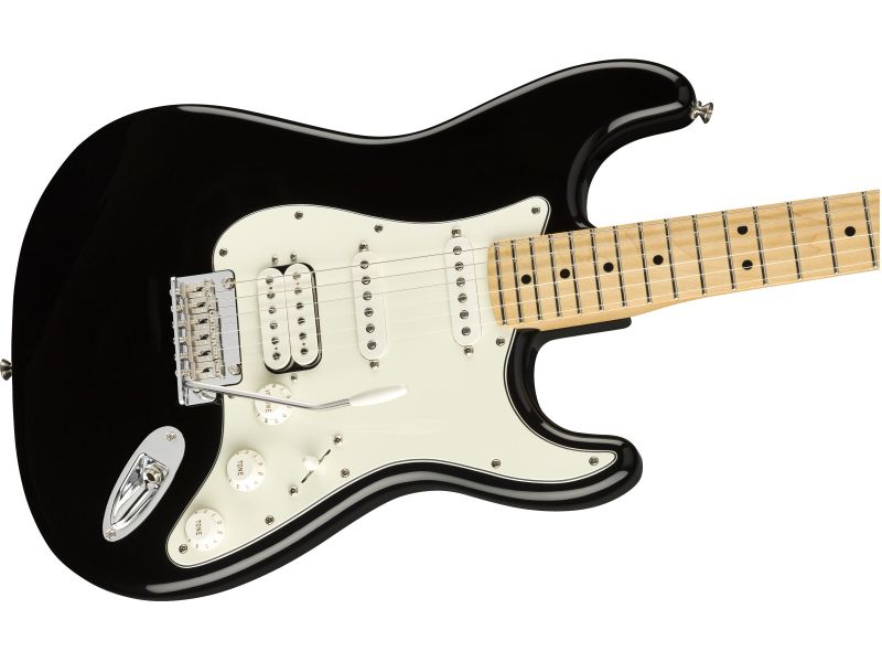 Купить FENDER PLAYER STRAT HSS MN BLK  Электрогитара