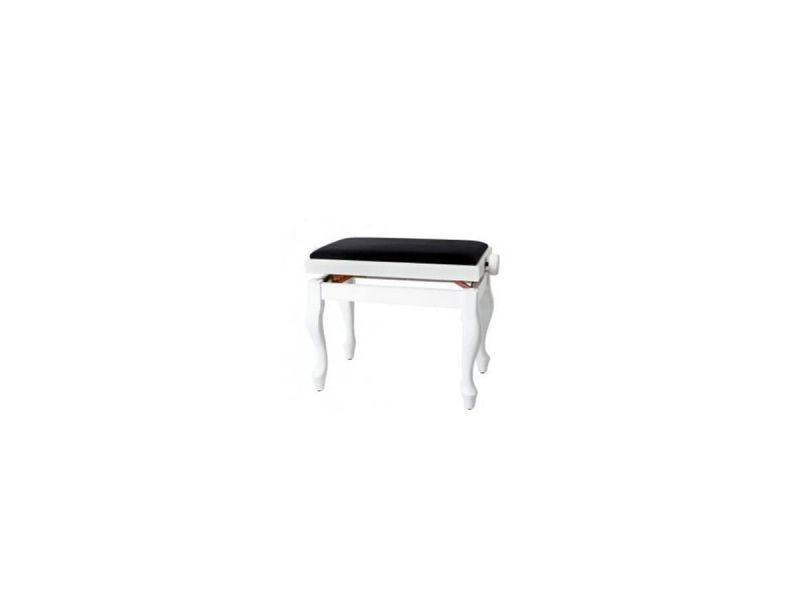 Купить Gewa 130340 Банкетка для фортепиано White matt / black seat Deluxe