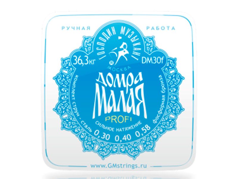 Купить DM30F Струны для домры 3-струнной "синие" (к-т) "Господин Музыкант"